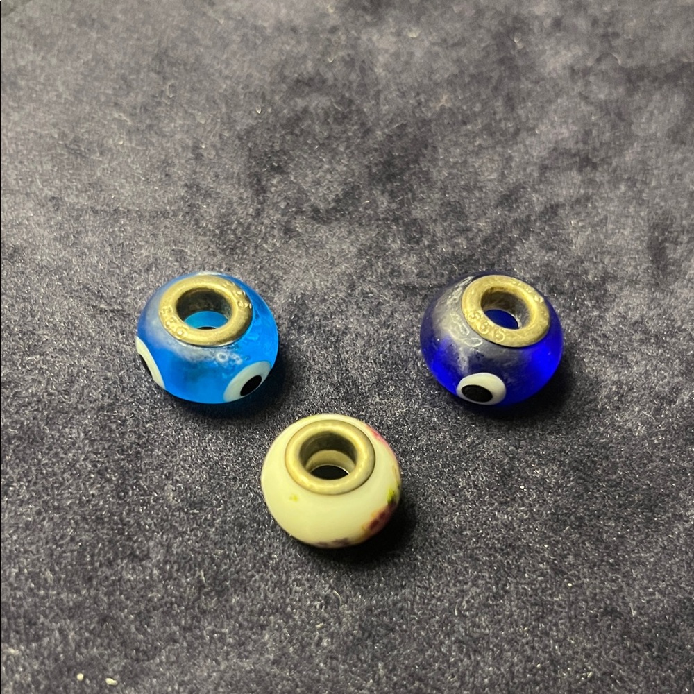 Set of Three pandora fitting Beads